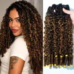 TedHair Burmese Curly 100% Virgin Hair Bundles #T1B/P4/27