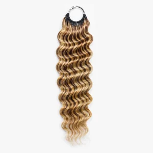 TedHair Miracle Knots Human Feather Crochet Hair Deep Wave with No Spiral Ends – Pre-Separated Knotless Crochet Braids for Seamless Blending #P4/27/613