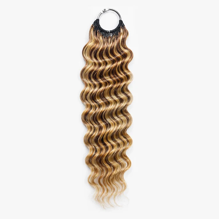 TedHair Miracle Knots Human Feather Crochet Hair Deep Wave with No Spiral Ends – Pre-Separated Knotless Crochet Braids for Seamless Blending #P4/27/613